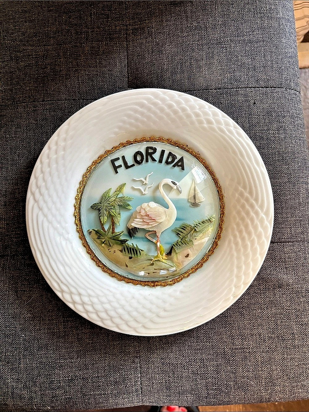 Florida Flamingo Decorative Plate